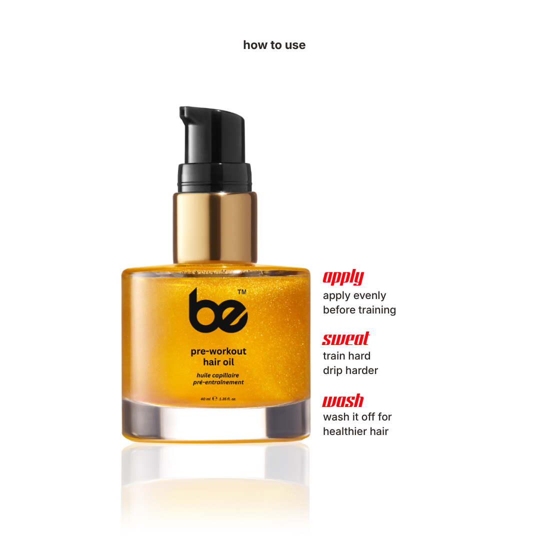 pre-workout hair oil