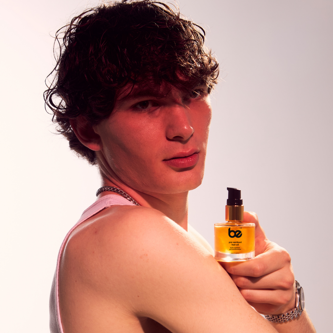 pre-workout hair oil